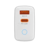 شارژر دیواری PD و فست دو پورت Beniuse مدل BE-CH07 30W - سفید - تصویر 3
