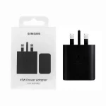 شارژر دیواری سه پین PD و فست تک پورت Samsung مدل EP-T4511 45W - مشکی - NZR (گارانتی 6 ماهه شرکتی)
