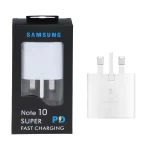 شارژر دیواری سه پین PD و فست تک پورت Samsung مدل EP-TA800 - سفید (گارانتی 6 ماهه نیکان همراه)