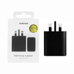 شارژر دیواری سه پین PD و فست تک پورت 45W Samsung مدل EP-T4511 Low Standby - مشکی - MMS (گارانتی 6 ماهه YA)