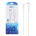 کابل شارژ 1.1 متری فست اندروید Shoosh مدل SH101A - سفید - SMO