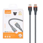 کابل شارژ فست و LDNIO Type-C To Lightning PD مدل LC631i - خاکستری