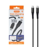 کابل شارژ فست FIRSTYOU Type-C To Type-C مدل FC-218 - مشکی - ASP (گارانتی شش ماهه آروین)