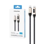 کابل شارژ PD و فست VIPLATINA Type-C To Type-C مدل BC19 240W - مشکی (گارانتی شش ماه تعویض نیکان همراه)