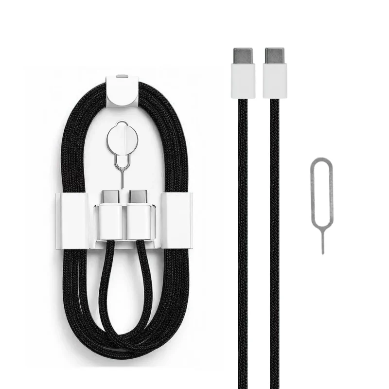 کابل شارژ آیفون 16 Type-C To Type-C - مشکی - SMO - تصویر 2