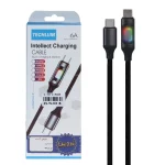 کابل شارژ فست Techlum Type-C To Type-C مدل MA033 - مشکی (گارانتی شش ماهه آروین)