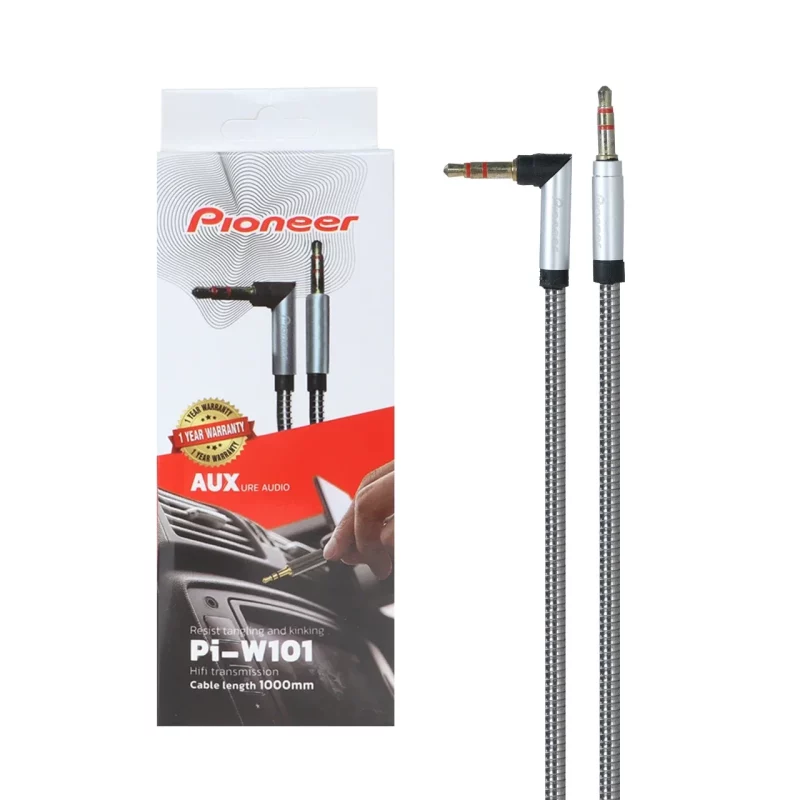 کابل فلزی Pioneer Aux مدل Pi-W101 - نقره ای - RYL - تصویر 2