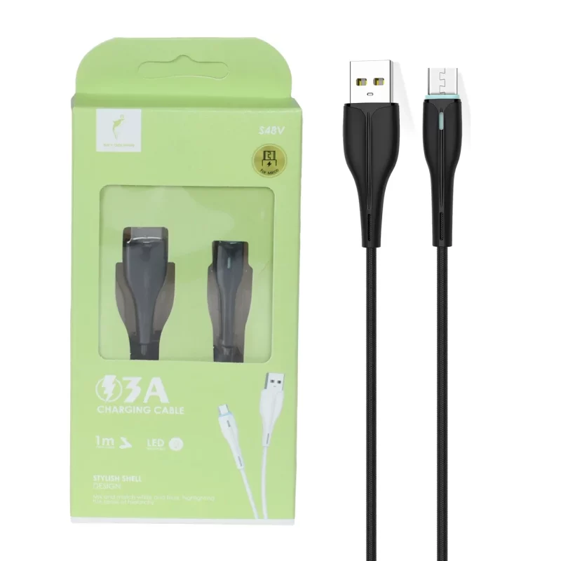 کابل شارژ فست اندروید Sky Dolphin مدل S48V - مشکی - TCO - تصویر 2