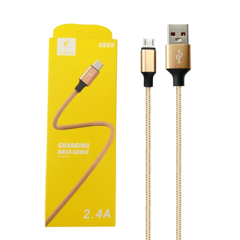 کابل شارژ فست اندروید Sky Dolphin مدل S55V - طلایی - TCO - تصویر 2