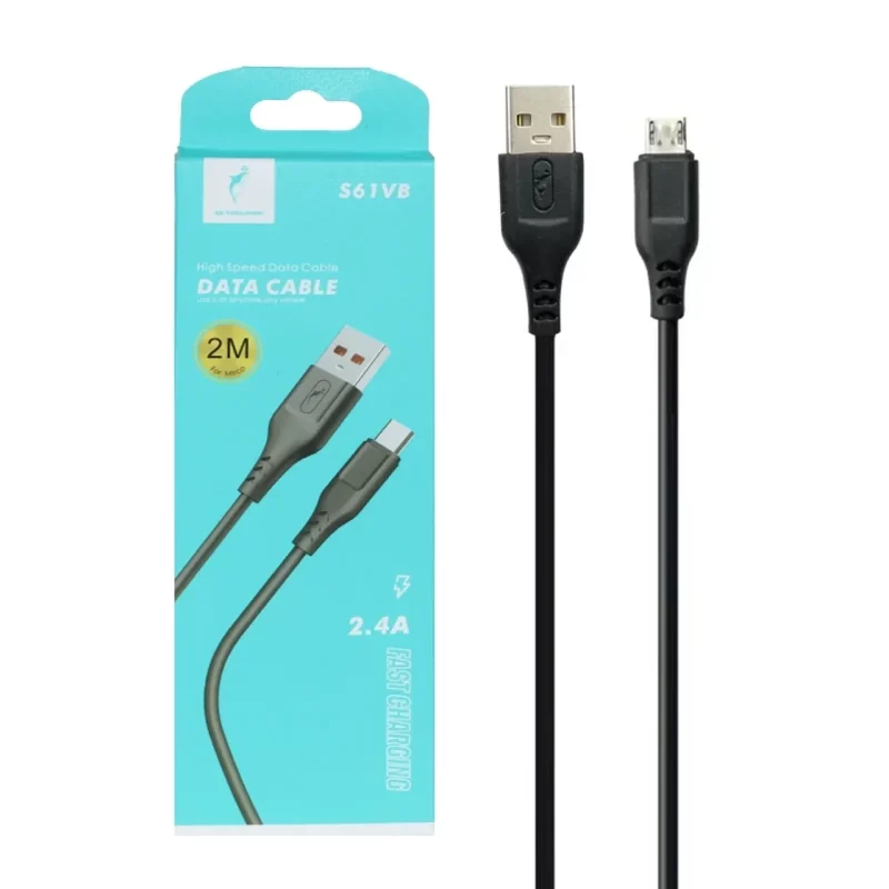 کابل شارژ فست 2 متری اندروید Sky Dolphin مدل S61VB - مشکی - TCO - تصویر 2