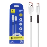 کابل شارژ فست Sky Dolphin Type-C مدل S27T - سفید - TCO