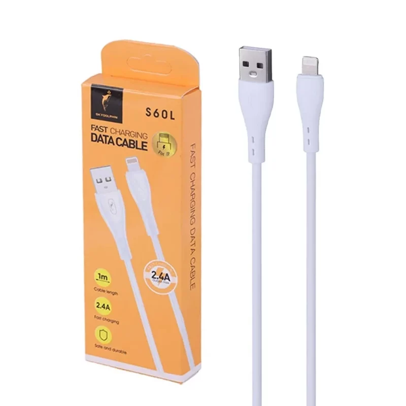 کابل شارژ فست آیفون Sky Dolphin مدل S60L - سفید - TCO - تصویر 2