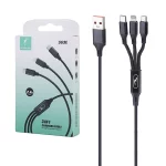 کابل شارژ فست 3 کاره Sky Dolphin مدل S63E - مشکی - TCO