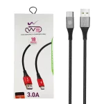 کابل شارژ فست We-net Plus Type-C مدل ETW 003 - مشکی خاکستری