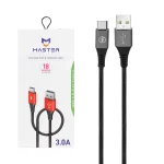 کابل شارژ فست MASTER Type-C مدل ETM 003 - مشکی خاکستری