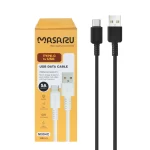 کابل شارژ 1.1 متری فست Masaru Type-C مدل M304C - مشکی - SMO