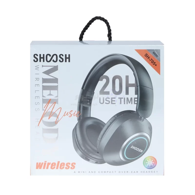 هدفون بی سیم Shoosh مدل SH-705+ - سفید - SMO - تصویر 7