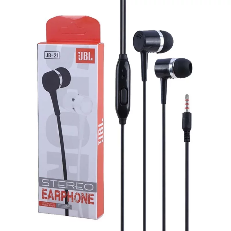 هندزفری باسیم JBL مدل JB-21 - مشکی - ASP - تصویر 2