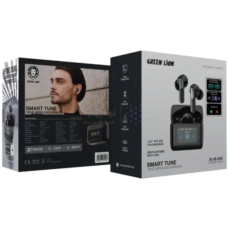 ایرفون بی سیم Green Lion مدل Smart Tune ANC GNTWS84ANCBK - مشکی (گارانتی 6 ماهه شرکتی) - تصویر 7