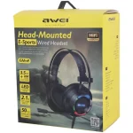 هدفون با سیم awei مدل GM-2 - مشکی - RYL - تصویر 7