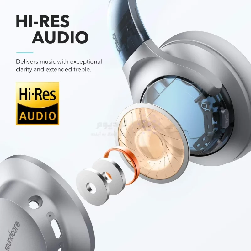 هدفون بی سیم Anker مدل LIFE Q20 (Upgraded) A3025045 - نقره ای (گارانتی 6 ماهه شرکتی) - تصویر 4