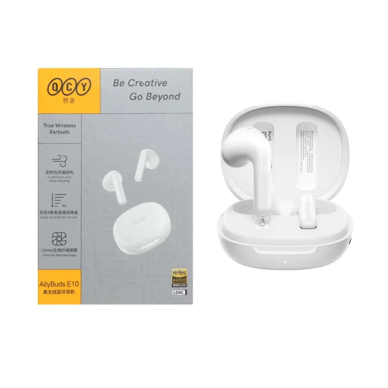 ایرفون بی سیم QCY مدل Ailybuds E10 - سفید (گارانتی 18 ماهه شرکتی) - تصویر 2