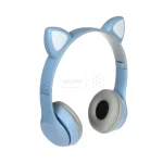 هدفون بی سیم CAT مدل MZ47 - آبی طوسی - تصویر 4