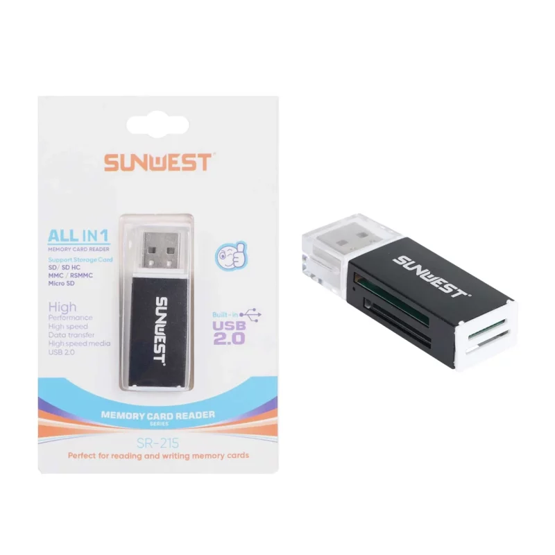 رم ریدر SunWest مدل SR-215 - مشکی - TCO - تصویر 2