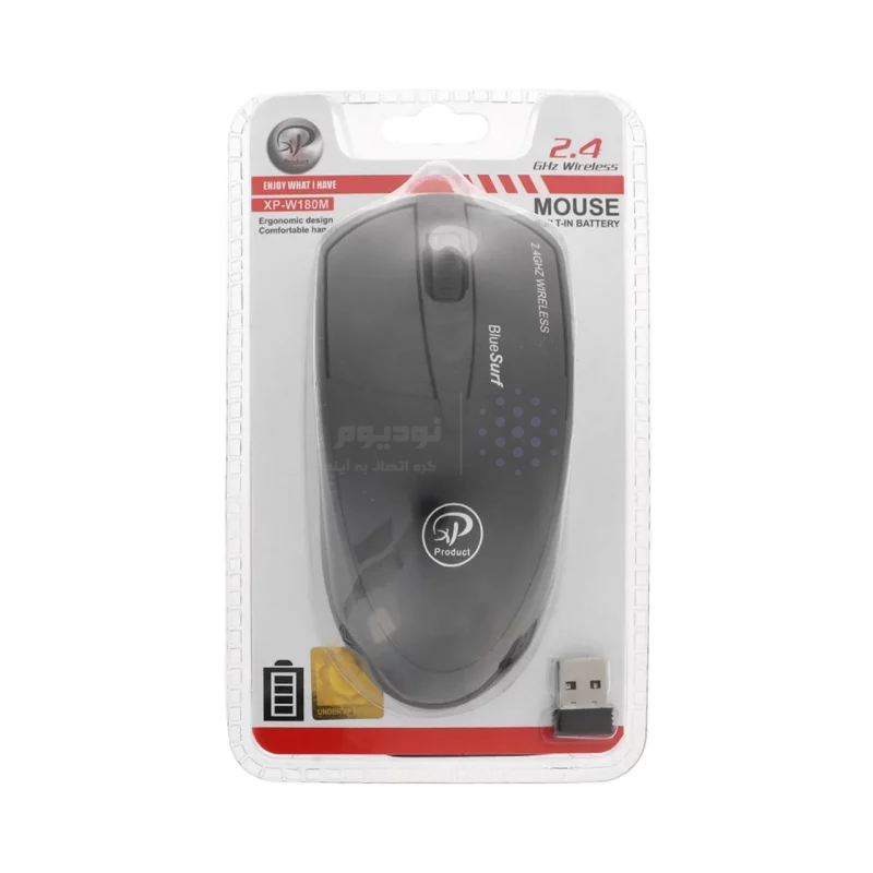 ماوس بی سیم XP Product مدل XP-W180M - مشکی - RYL - تصویر 3