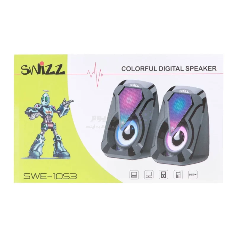اسپیکر دسکتاپ دو تکه Swizz مدل RYL - SWE-1053 - تصویر 7