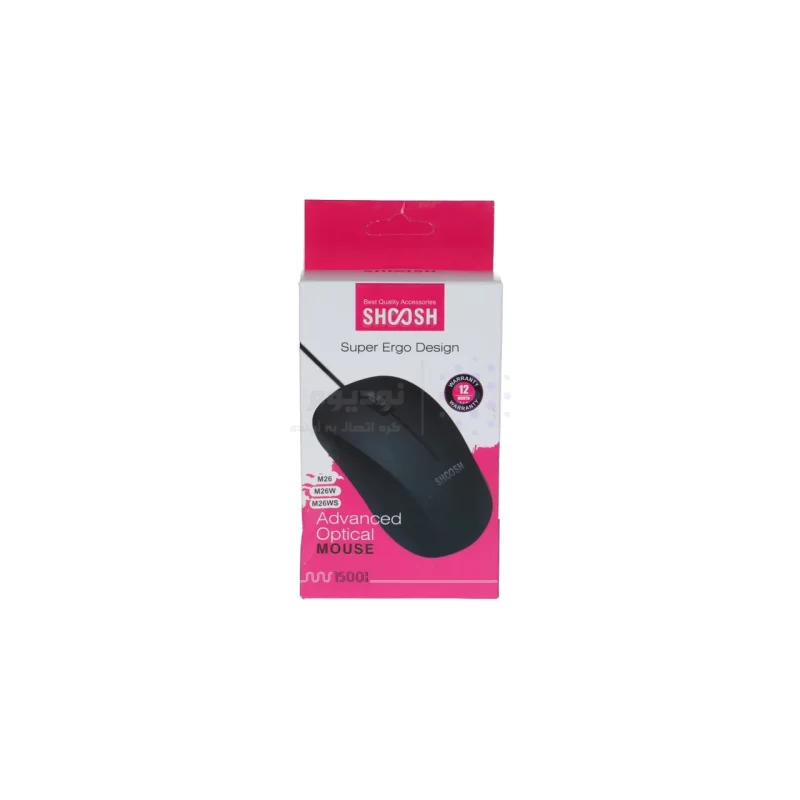 ماوس بی سیم Shoosh مدل M26W - مشکی - SMO - تصویر 5