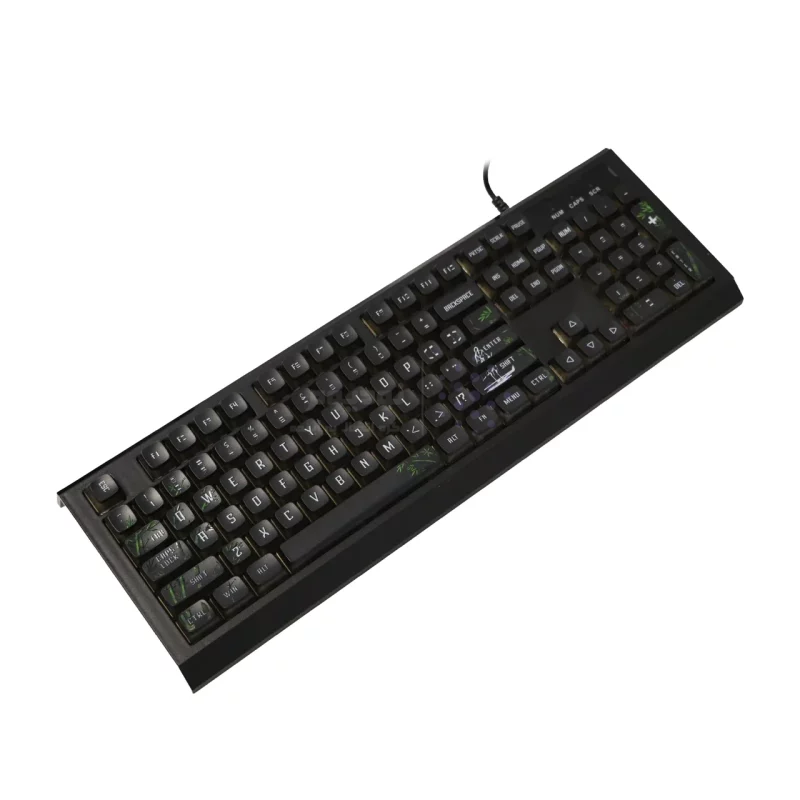 کیبورد باسیم Aiguox مدل GK-808 - مشکی - تصویر 3