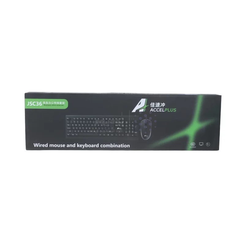 ماوس و کیبورد باسیم AccelPlus مدل JSC36 - مشکی - تصویر 8