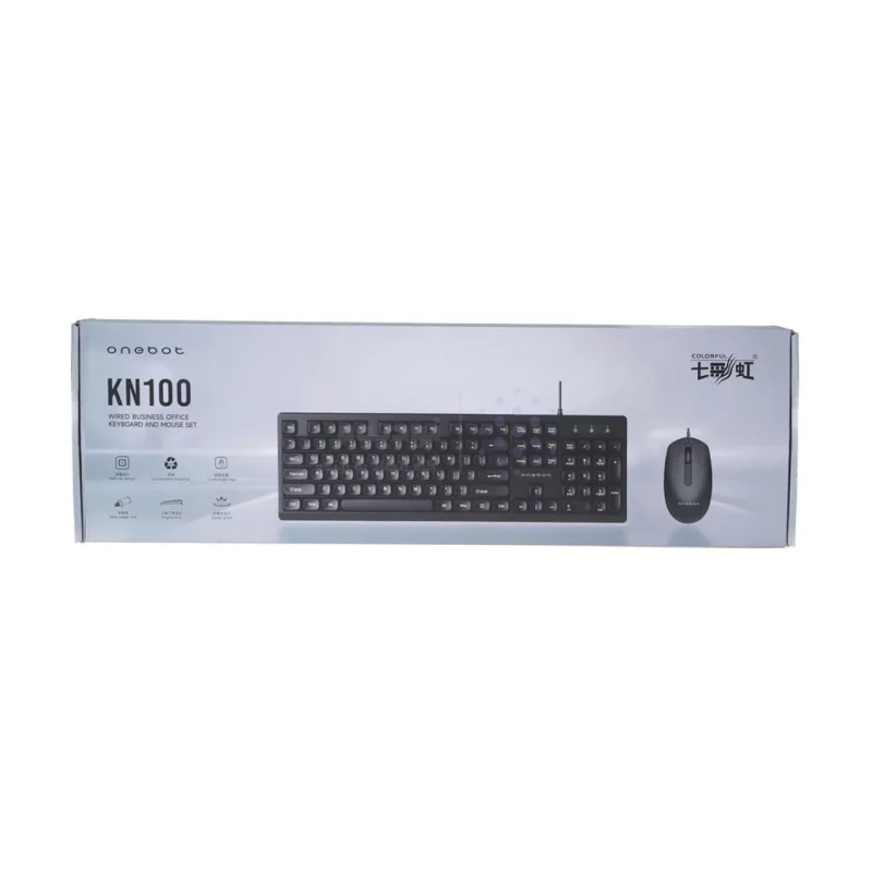 ماوس و کیبورد باسیم One Bot مدل KN100 - مشکی - تصویر 7