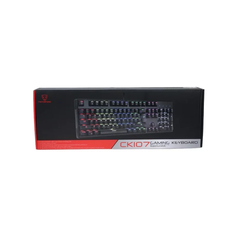 کیبورد باسیم گیمینگ Motospeed مدل CK107 - سفید - تصویر 5
