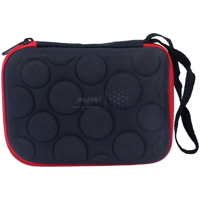 کیف هارد سایز 15x12 سانتیمتری - مشکی قرمز - RYL - تصویر 6