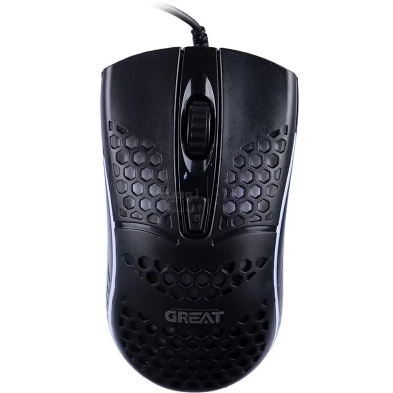 ماوس باسیم Great مدل GR-330 - مشکی - تصویر 5