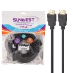 کابل 10 متری SunWest HDMI - مشکی - TCO