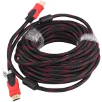 کابل 10 متری کنفی SunWest HDMI - مشکی قرمز - TCO - تصویر 4