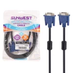 کابل 1.5 متری SunWest VGA - مشکی - TCO