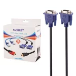کابل 15 متری SunWest VGA - مشکی - TCO