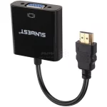 تبدیل SunWest HDMI To VGA مدل SH-420 - مشکی - TCO - تصویر 3