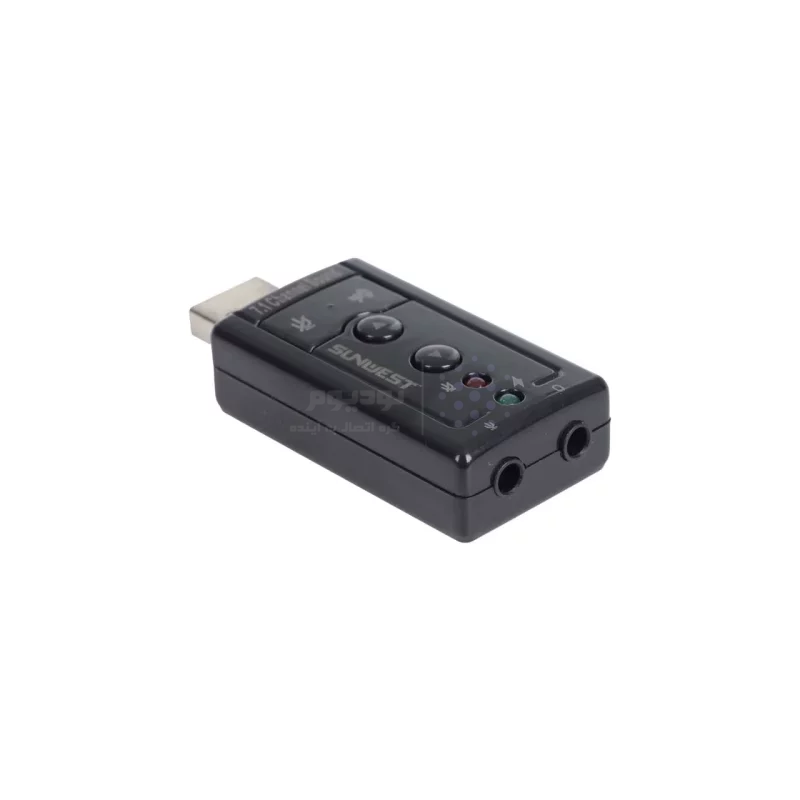 کارت صدا SunWest USB مدل SB-212 - مشکی - TCO - تصویر 4