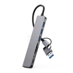 هاب 8 پورت USB & Type-C - خاکستری - RH - تصویر 3