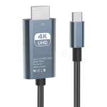 کابل 2 متری Type-C To HDMI 4K - مشکی - RH - تصویر 3