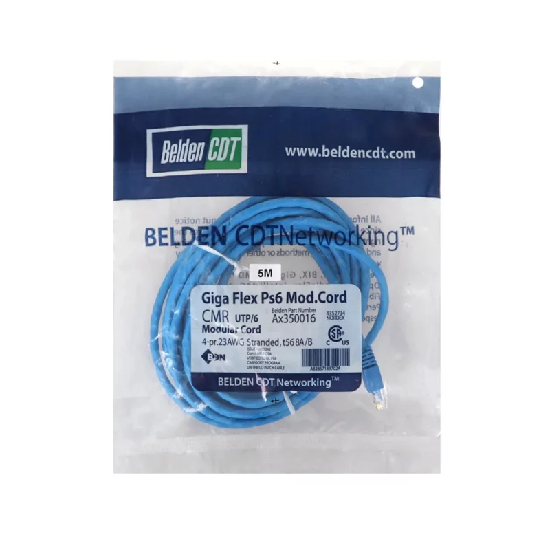 کابل شبکه 5 متری BELDEN مدل RYL - CAT6 - تصویر 2