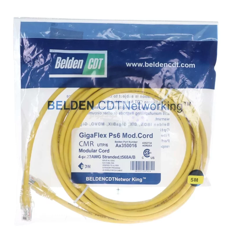 کابل شبکه 5 متری BELDEN مدل RYL - CAT6 - تصویر 3