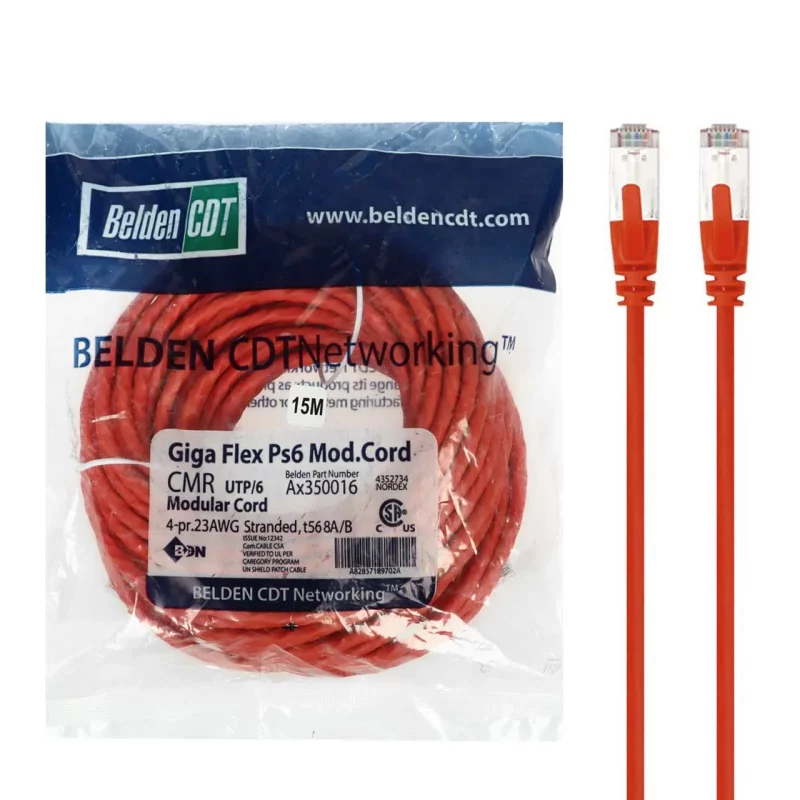 کابل شبکه 15 متری BELDEN مدل RYL - CAT6 - تصویر 2