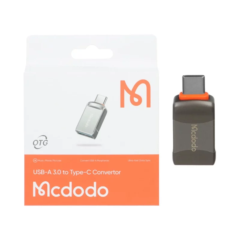 تبدیل Mcdodo OTG USB3.0 TO Type-C مدل OT-873 - خاکستری - RYL - تصویر 2