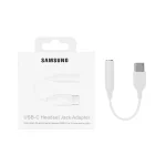 تبدیل Type-C به جک 3.5 میلیمتری Samsung - سفید - RH